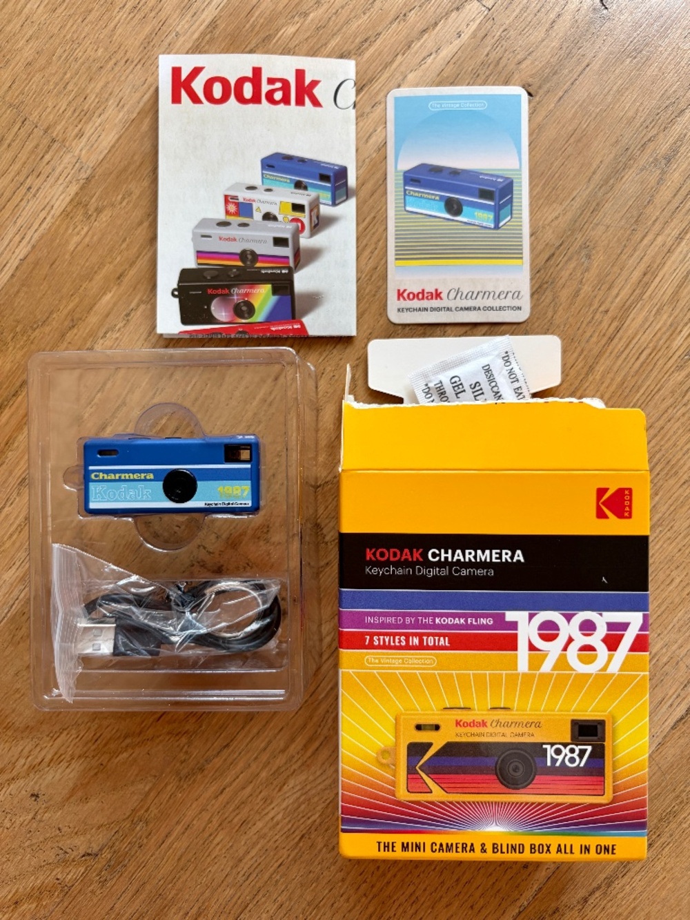 Kodak Charmera keychain camera, blue, NEW